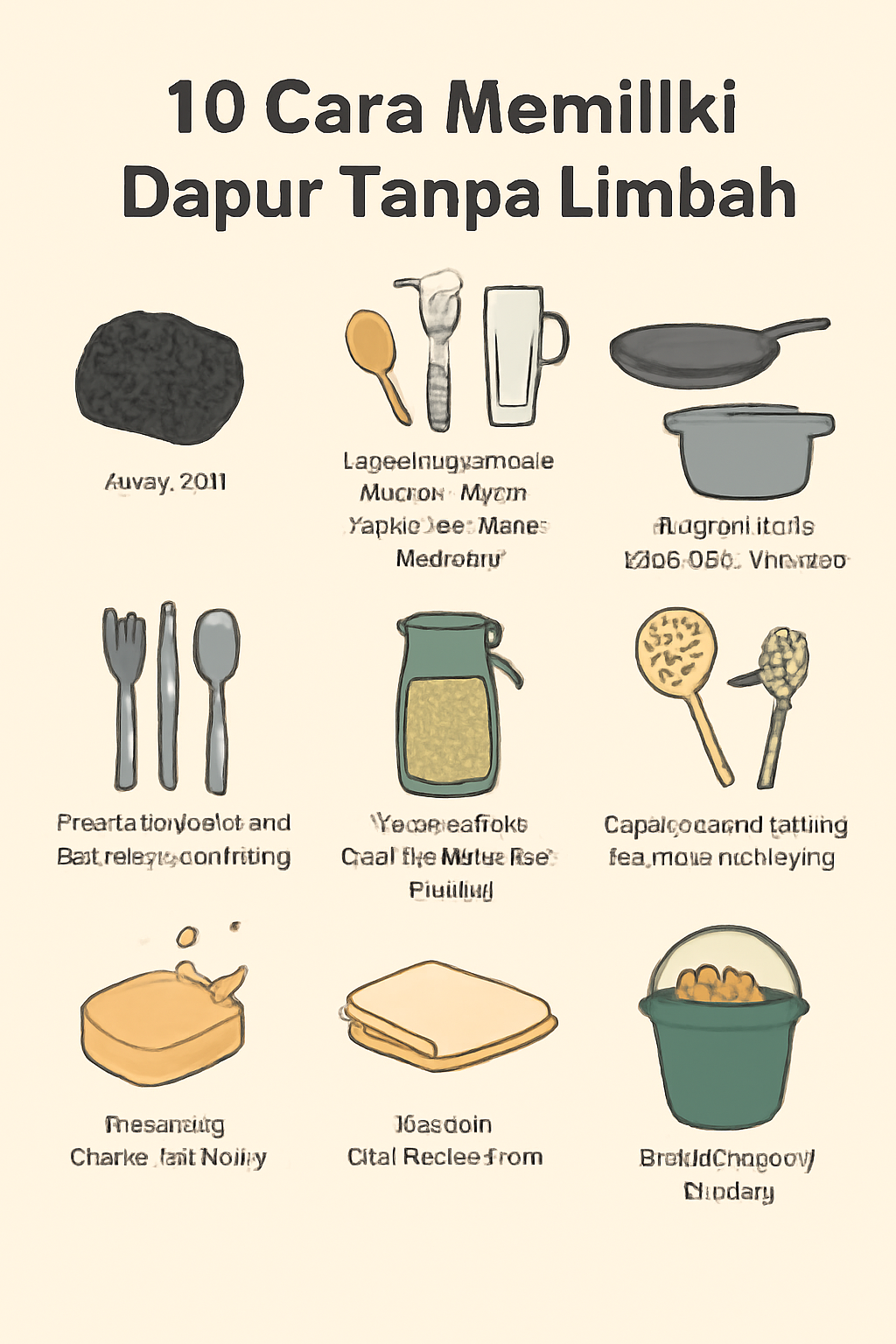 10 Cara Memiliki Dapur Tanpa Limbah