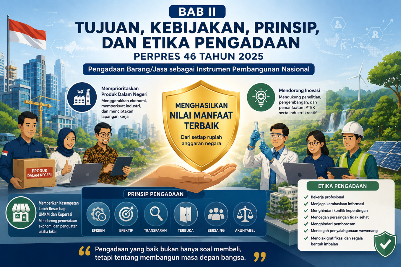 BAB II Perpres 46 Tahun 2025: Pengadaan Tidak Lagi Sekadar Belanja, Tetapi Instrumen Pembangunan Nasional