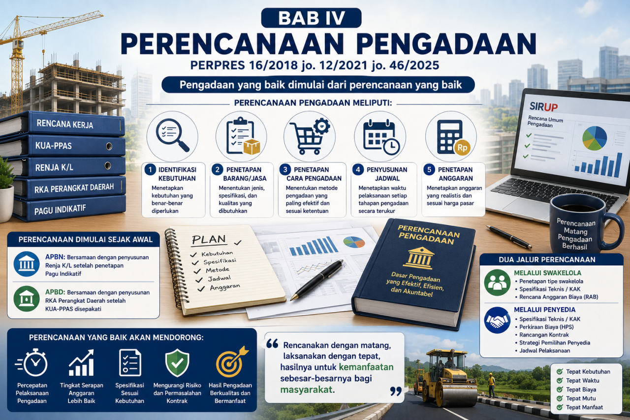 Perencanaan Pengadaan yang Baik, Kunci Belanja Pemerintah yang Berkualitas