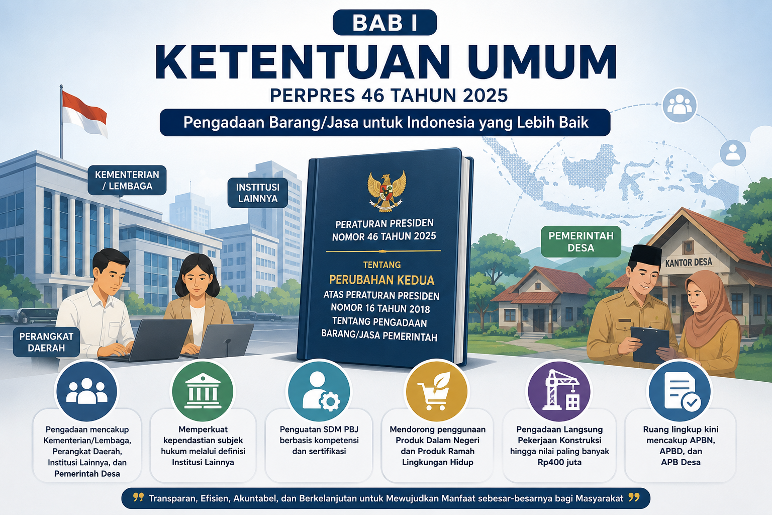 Memahami BAB I Perpres 46 Tahun 2025: Ketika Pengadaan Barang/Jasa Tidak Lagi Hanya Milik K/L/D