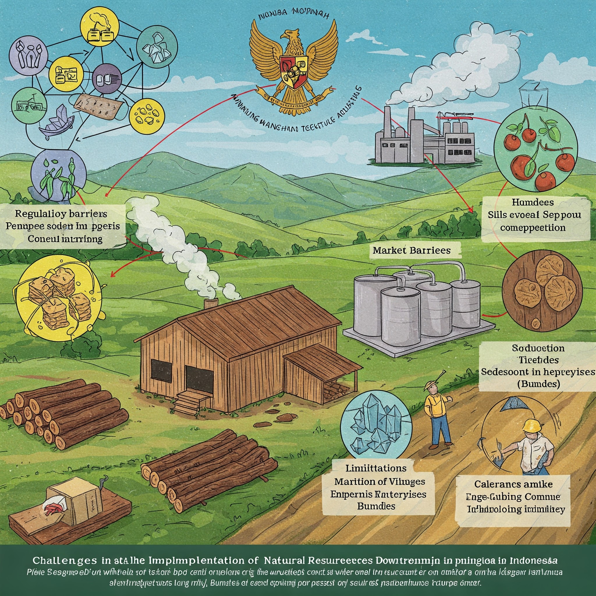 Tantangan dalam Implementasi Hilirisasi Sumber Daya Alam di Indonesia: Keterbatasan Badan Usaha Milik Desa (Bumdes)