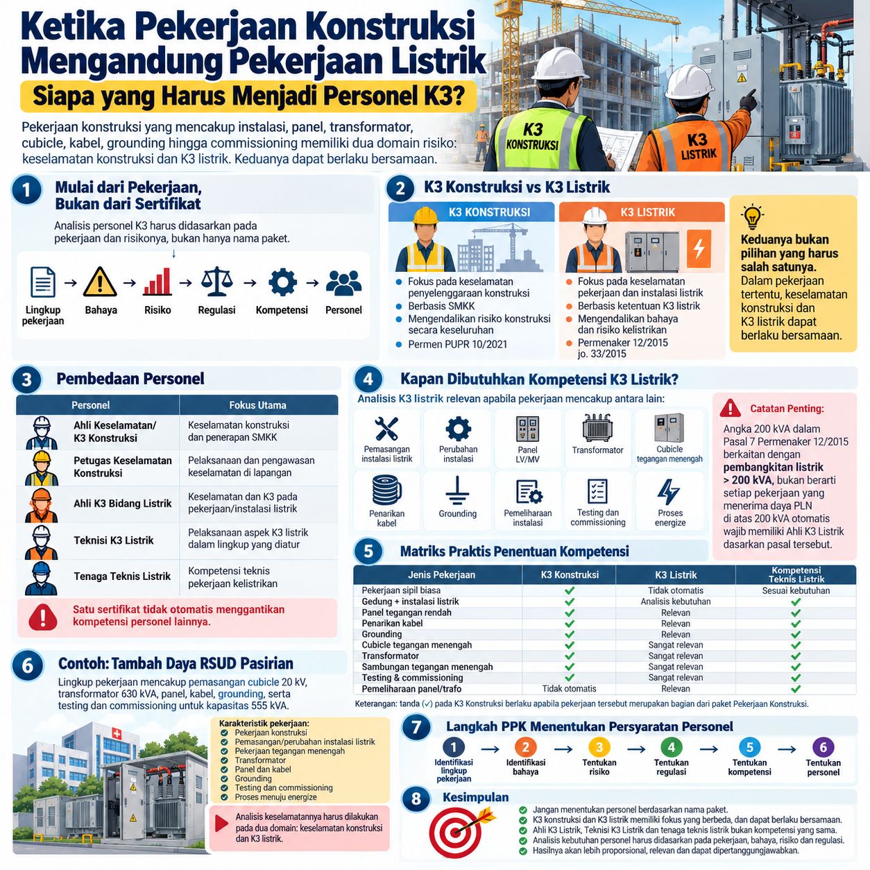 Ketika Pekerjaan Konstruksi Mengandung Pekerjaan Listrik: Siapa yang Harus Menjadi Personel K3?